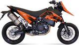 Doppio Terminale Di Scarico Non Catalizzato Con Omologazione Suono Suono Inox Carbonio - Mivv Compatibile Con Ktm 690 Sm (2007-2012)