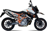 Doppio Terminale Di Scarico Catalizzato E Con Omologazione Suono Suono Inox Carbonio - Mivv Compatibile Con Ktm 950 Supermoto R (2005-2006)