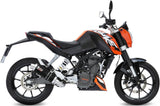 Impianto Di Scarico Completo Catalizzato E Con Omologazione Suono Gp Carbonio - Mivv Compatibile Con Ktm 125 Duke (2011-2016)