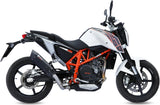 Terminale Di Scarico Con Omologazione Suono Suono Inox Nero Carbonio - Mivv Compatibile Con Ktm 690 Duke (2012-2018)