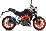 Impianto Di Scarico Completo Catalizzato E Con Omologazione Suono Suono Inox Nero Carbonio - Mivv Compatibile Con Ktm 390 Duke (2013-2016)