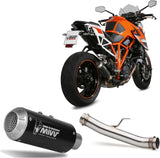 Terminale Di Scarico Non Catalizzato E Con Omologazione Suono Mk3 Inox Nero - Mivv Compatibile Con Ktm Duke 1290 (2014-2019)