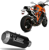 Terminale Di Scarico Con Omologazione Suono Mk3 Carbonio - Mivv Compatibile Con Ktm Duke 1290 (2014-2019)