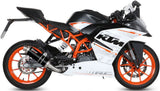Impianto Di Scarico Completo Non Catalizzato E Con Omologazione Suono Gp Inox Nero - Mivv Compatibile Con Ktm Rc 390 (2014-2016)