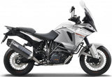 Terminale Di Scarico Con Omologazione Suono Speed Edge Inox Nero Carbonio - Mivv Compatibile Con Ktm 1050 Adventure (2015-2016)