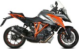 Terminale Di Scarico Con Omologazione Suono Delta Race Inox Nero Carbonio - Mivv Compatibile Con Ktm 1290 Superduke Gt (2016-2024)
