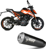 Exhaust Tip With Noise Certification X-M1 Steel Black - Mivv Compatible With Ktm 125 Duke (2017-2020)
