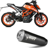Exhaust Tip With Noise Certification X-M1 Steel Black - Mivv Compatible With Ktm 390 Duke (2017-2020)
