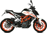 Exhaust Tip With Noise Certification Gppro Steel Black - Mivv Compatible With Ktm 390 Duke (2017-2020)