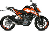 Terminale Di Scarico Non Catalizzato E Con Omologazione Suono Gppro Inox Nero - Mivv Compatibile Con Ktm Rc 390 (2017-2020)