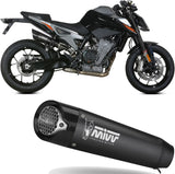 Terminale Di Scarico Con Omologazione Suono X-M5 Inox Nero Carbonio - Mivv Compatibile Con Ktm 790 Duke (2018-2020)