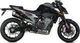 Terminale Di Scarico Con Omologazione Suono Delta Race Inox Nero Carbonio - Mivv Compatibile Con Ktm 790 Duke (2018-2020)