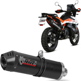 Terminale Di Scarico Con Omologazione Suono Oval Carbonio Carbonio - Mivv Compatibile Con Ktm 790 Adventure R (2019-2020)