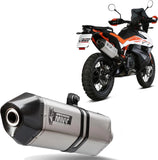 Terminale Di Scarico Con Omologazione Suono Speed Edge Inox Carbonio - Mivv Compatibile Con Ktm 790 Adventure (2019-2020)