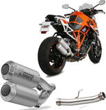 Doppio Terminale Di Scarico Non Catalizzato Con Omologazione Suono Mk3 Inox - Mivv Compatibile Con Ktm Duke 1290 (2014-2019)