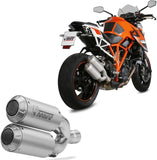 Doppio Terminale Di Scarico Con Omologazione Suono Mk3 Inox - Mivv Compatibile Con Ktm Duke 1290 (2014-2019)