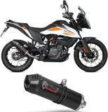 Terminale Di Scarico Con Omologazione Suono Oval Carbonio Carbonio - Mivv Compatibile Con Ktm 390 Adventure (2020-2024)