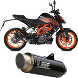 Terminale Di Scarico Con Omologazione Suono Gppro Carbonio - Mivv Compatibile Con Ktm 125 Duke (2021-2023)