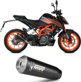 Terminale Di Scarico Con Omologazione Suono X-M1 Inox Nero - Mivv Compatibile Con Ktm 390 Duke (2021-2023)