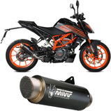 Terminale Di Scarico Con Omologazione Suono Gppro Inox Nero - Mivv Compatibile Con Ktm 125 Duke (2021-2023)