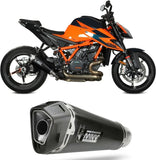 Terminale Di Scarico Con Omologazione Suono Delta Race Carbonio Carbonio - Mivv Compatibile Con Ktm Duke 1290 (2020-2024)