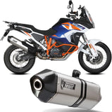 Terminale Di Scarico Con Omologazione Suono Speed Edge Titanio Carbonio - Mivv Compatibile Con Ktm 1290 Super Adventure - R - S - T (2021-2024)