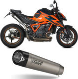 Doppio Terminale Di Scarico Con Omologazione Suono X-M5 Titanio Carbonio - Mivv Compatibile Con Ktm Duke 1290 (2020-2024)