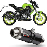 Impianto Di Scarico Completo Non Catalizzato E Con Omologazione Suono Gp Inox Nero - Mivv Compatibile Con Keeway Rkf 125 (2021-2024)