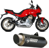 Terminale Di Scarico Con Omologazione Suono Gppro Carbonio - Mivv Compatibile Con Moto Guzzi V 100 Mandello 1000 (2022-2024)