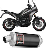 Terminale Di Scarico Con Omologazione Suono Dakar Inox Nero - Mivv Compatibile Con Moto Morini X-Cape 649 (2021-2024)