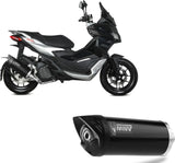 Terminale Di Scarico Catalizzato E Con Omologazione Suono Mover Inox Nero - Mivv Compatibile Con Aprilia Sr 200 Gt (2022-2024)