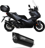 Terminale Di Scarico Catalizzato E Con Omologazione Suono Mover Inox Nero - Mivv Compatibile Con Honda Adv 350 (2022-2024)