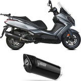 Terminale Di Scarico Catalizzato E Con Omologazione Suono Mover Inox Nero - Mivv Compatibile Con Kymco Downtown 350 (2016-2020)