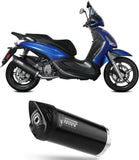 Impianto Di Scarico Completo Catalizzato E Con Omologazione Suono Mover Inox Nero - Mivv Compatibile Con Piaggio Beverly 350 (2017-2020)
