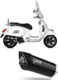 Impianto Di Scarico Completo Non Catalizzato E Con Omologazione Suono Mover Inox Nero - Mivv Compatibile Con Piaggio Vespa Gts 125 (2017-2018)