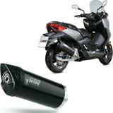 Terminale Di Scarico Non Catalizzato E Con Omologazione Suono Mover Inox Nero - Mivv Compatibile Con Yamaha X-Max 125 (2017-2020)