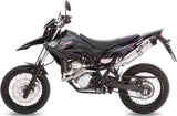 Terminale Di Scarico Con Omologazione Suono Oval Inox Carbonio - Mivv Compatibile Con Yamaha Wr 125 R (2009-2016)