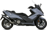 Terminale Di Scarico Catalizzato E Con Omologazione Suono Speed Edge Inox Nero Carbonio - Mivv Compatibile Con Kymco Ak 550 (2017-2020)