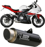 Terminale Di Scarico Con Omologazione Suono Gppro Carbonio - Mivv Compatibile Con Benelli Bn 302 R (2017-2020)