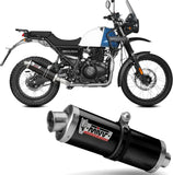 Terminale Di Scarico Catalizzato E Con Omologazione Suono Oval Inox Nero - Mivv Compatibile Con Royal Enfield Scram 411 (2022-2024)
