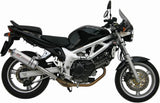 Terminale Di Scarico Con Omologazione Suono Oval Inox - Mivv Compatibile Con Suzuki Sv 650 (1999-2002)