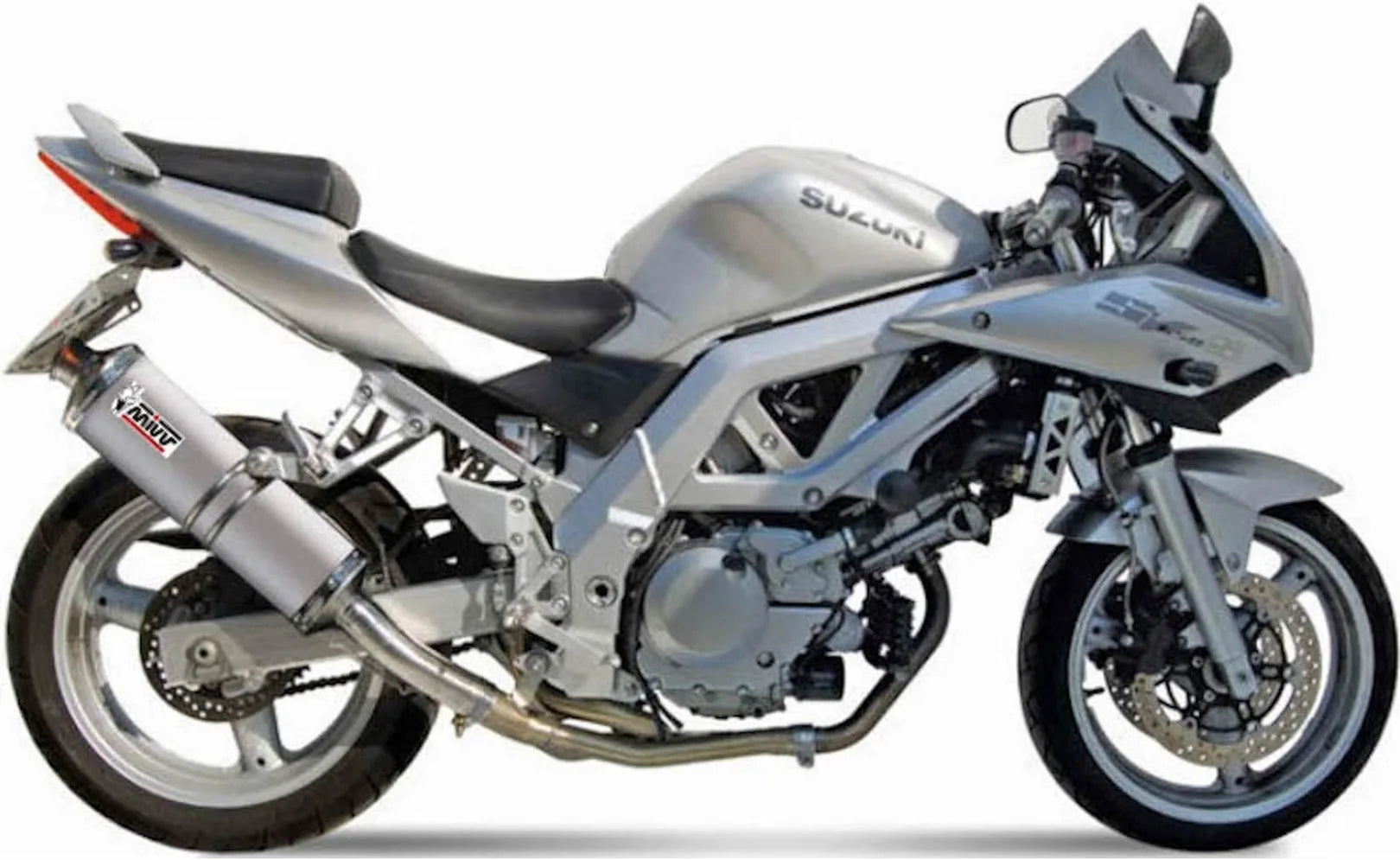 Terminale Di Scarico Catalizzato E Con Omologazione Suono Oval Inox - Mivv Compatibile Con Suzuki Sv 650 (2003)