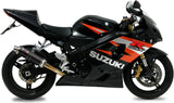 Terminale Di Scarico Con Omologazione Suono Gp Inox Nero - Mivv Compatibile Con Suzuki Gsx-R 600 (2004-2005)