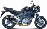 Terminale Di Scarico Catalizzato E Con Omologazione Suono Gp Inox Nero - Mivv Compatibile Con Suzuki Sv 650 (2004-2015)
