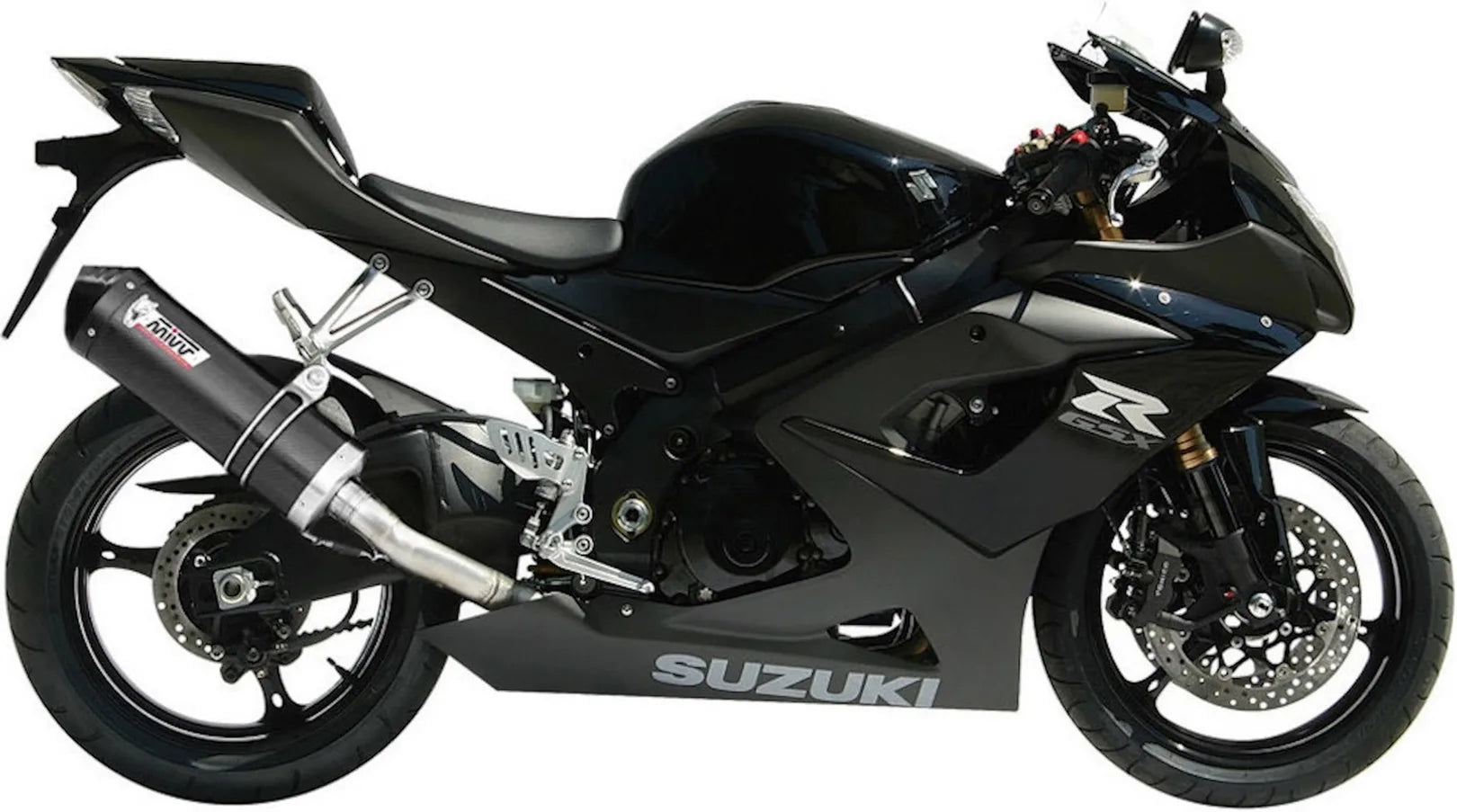 Terminale Di Scarico Con Omologazione Suono Oval Carbonio Carbonio - Mivv Compatibile Con Suzuki Gsx-R 1000 (2005-2006)