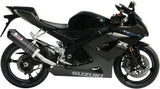 Terminale Di Scarico Con Omologazione Suono Oval Carbonio Carbonio - Mivv Compatibile Con Suzuki Gsx-R 1000 (2005-2006)