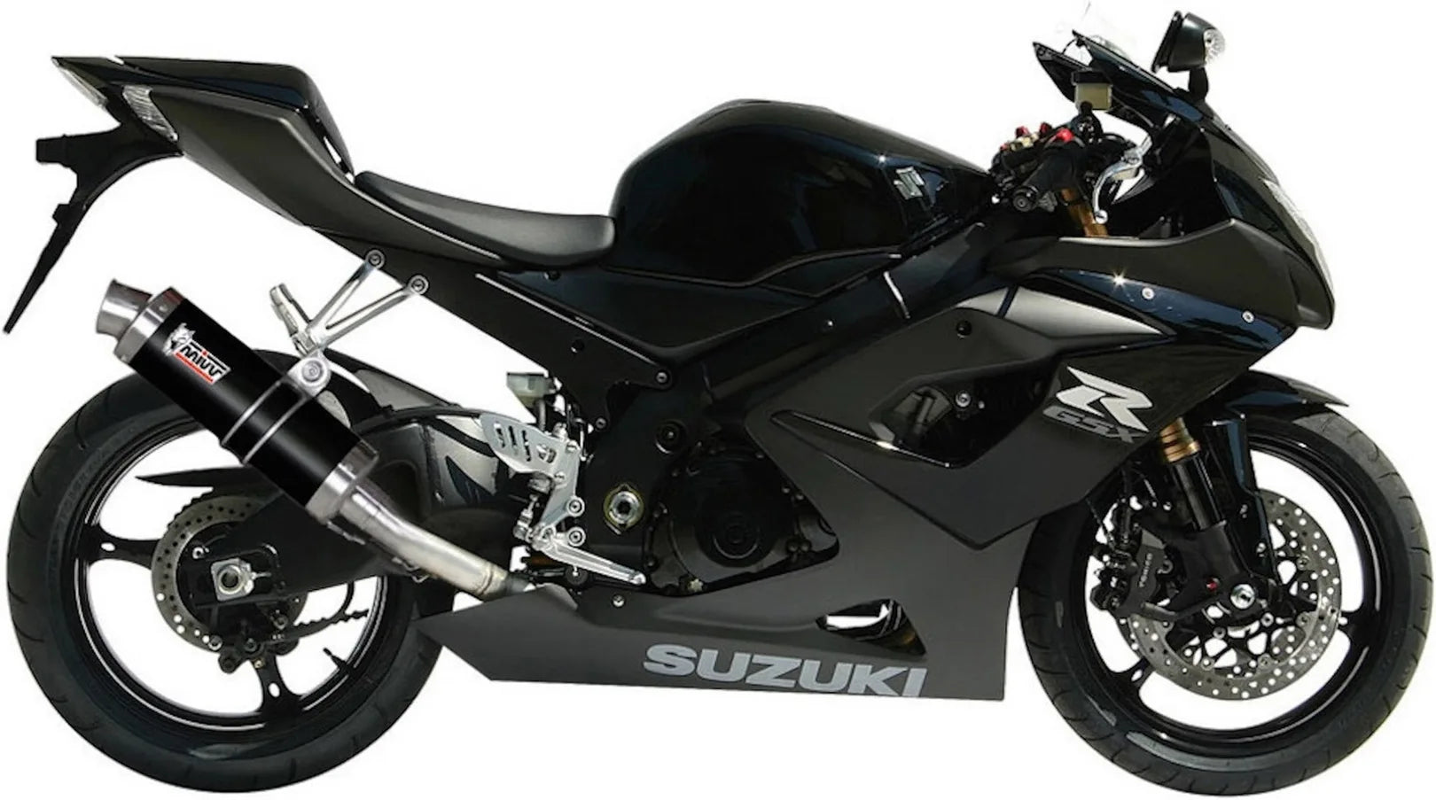 Terminale Di Scarico Con Omologazione Suono Gp Inox Nero - Mivv Compatibile Con Suzuki Gsx-R 1000 (2005-2006)