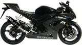 Terminale Di Scarico Con Omologazione Suono Gp Inox Nero - Mivv Compatibile Con Suzuki Gsx-R 1000 (2005-2006)