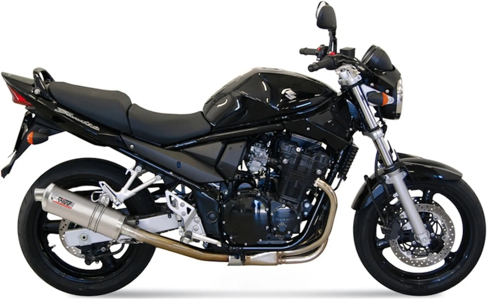 Terminale Di Scarico Con Omologazione Suono Oval Inox - Mivv Compatibile Con Suzuki Gsf 650 Bandit (2005-2006)
