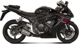 Terminale Di Scarico Non Catalizzato E Con Omologazione Suono Suono Inox Carbonio - Mivv Compatibile Con Suzuki Gsx-R 600 (2006-2007)